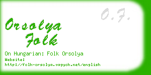 orsolya folk business card